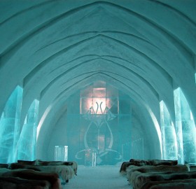 chapel of the ice hotel, sweden