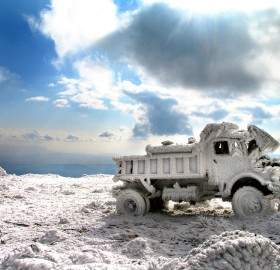 frozen truck