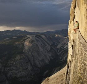 free climber and california`s yosemite valley