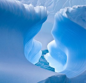 blue ice cave
