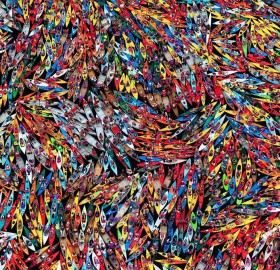 2000 canoes from above