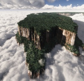paradise falls, venezuela