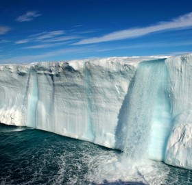 amazing glacial waterfalls