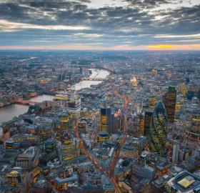 london from the air