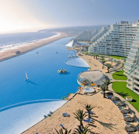 world`s largest swimming pool, san alfonso del mar, chile