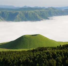 sea of clouds, kumamoto, japan