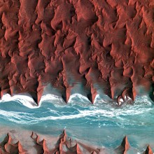 namib desert seen from space