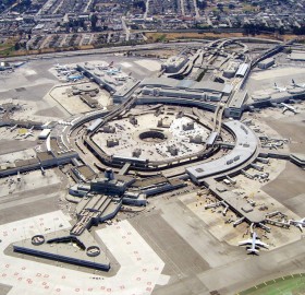 aerial view of san francisco airport