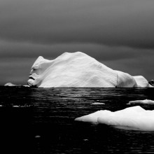 face on a iceberg, antarctica