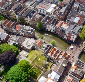 aerial view of utrecht, holland