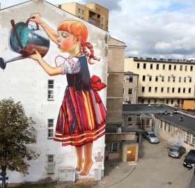 amazing mural in poland