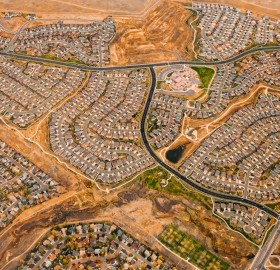 denver suburbs from above