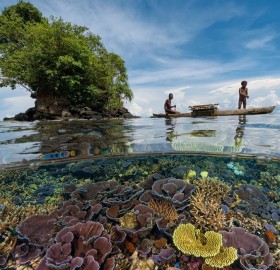 crystal clear water of papua new guinea