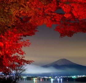 autumn in japan, mount fuji
