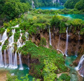 waterfalls of plitvice lakes, croatia