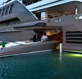 garage door on a luxury yacht