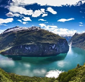 the geirangerfjord panorama, norway