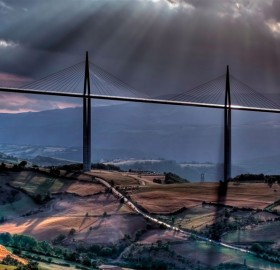 millau viaduct, a cable-Stayed bridge in france