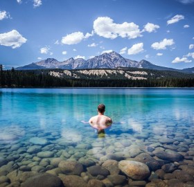 Clear Water of Lake Annette, Alberta
