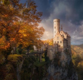 stunning scenery around lichtenstein castle