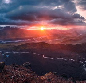 Sunset in Iceland