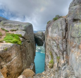 A Rock In The Kjerag Mountain, Norway