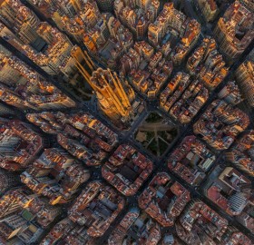 Sagrada Família And Barcelona From Above