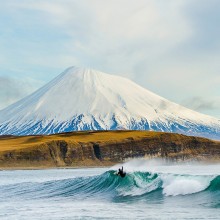 Surfing At Aleutian Islands