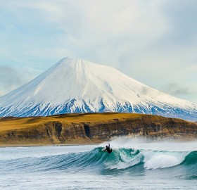 Surfing At Aleutian Islands