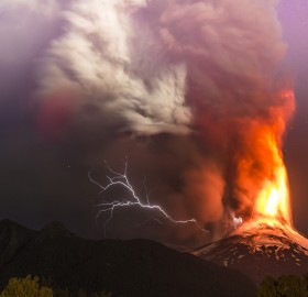Villarrica Volcano Eruption In Chile
