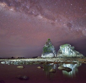 Milky Way At Sawarna Beach, Indonesia