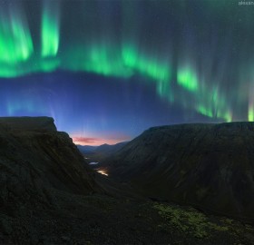 Northern Lights Over Khibiny Mountains, Russia