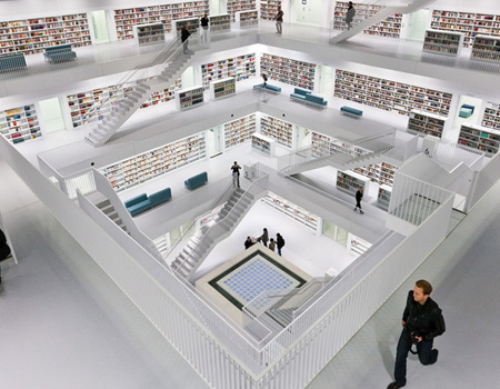 stuttgart modern library, bibliothek 21