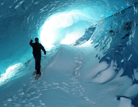 ice tunnel of antarctica