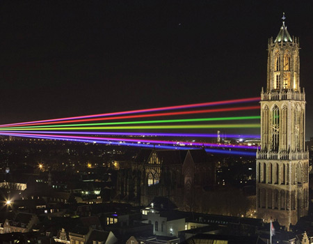laser show in utrecht, holland