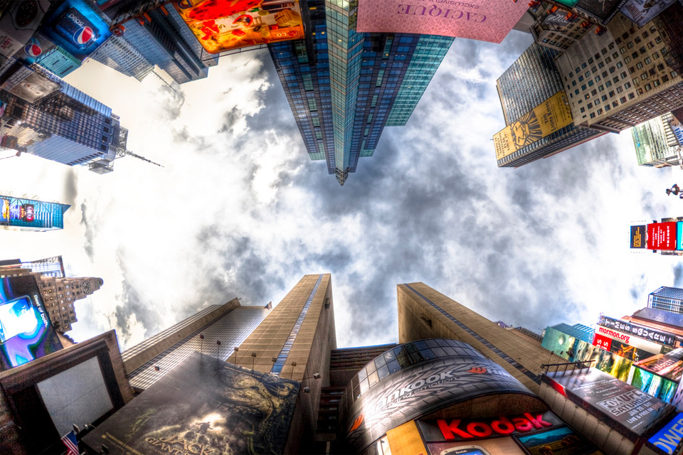 times square from the center, nyc photo | One Big Photo