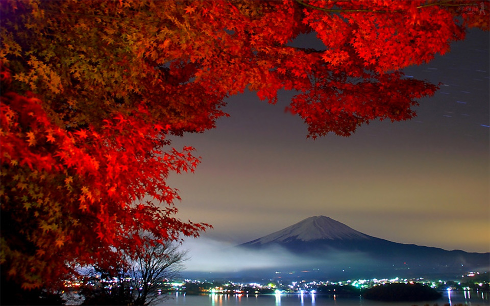 autumn in japan, mount fuji