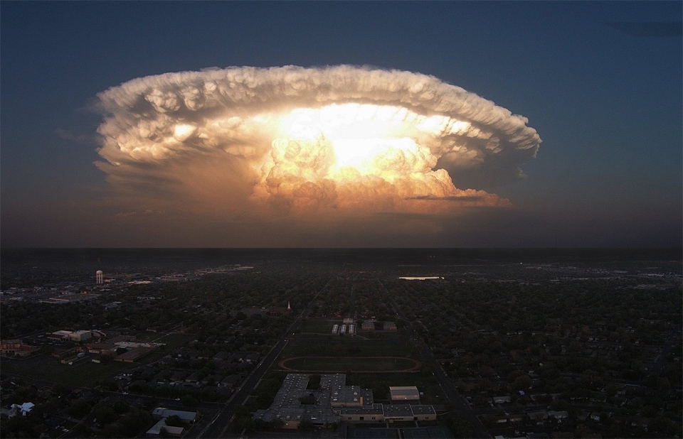 Supercell Storm Over Texas