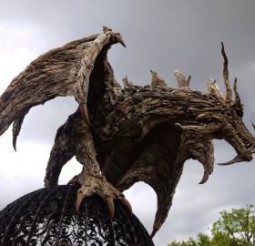 Breathtaking Driftwood Dragon