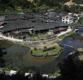 dong tribe village in china