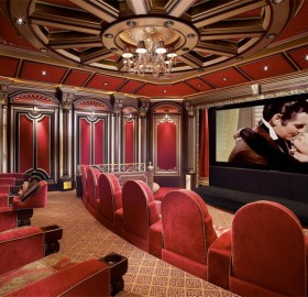 luxurious home cinema