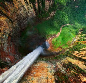 dragon falls from above