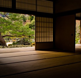 the inside of a temple in kyoto, japan
