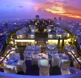 view from the restaurant, bangkok