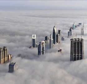 view from the burj khalifa skyscraper