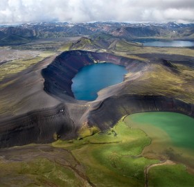 volcanic landscape in iceland