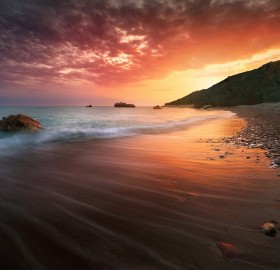spectacular cyprus sunset