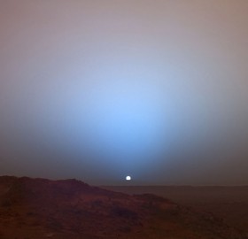 sunset taken from mars