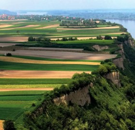 the right bank of danube river, serbia