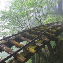 abandoned rail bridge in taiwan